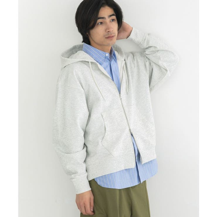 杢ホワイト | スウェットフルジップパーカー | CRAFT STANDARD BOUTIQUE