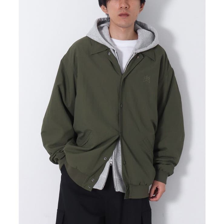 カーキ | 襟付きナイロンスタジャン | CRAFT STANDARD BOUTIQUE