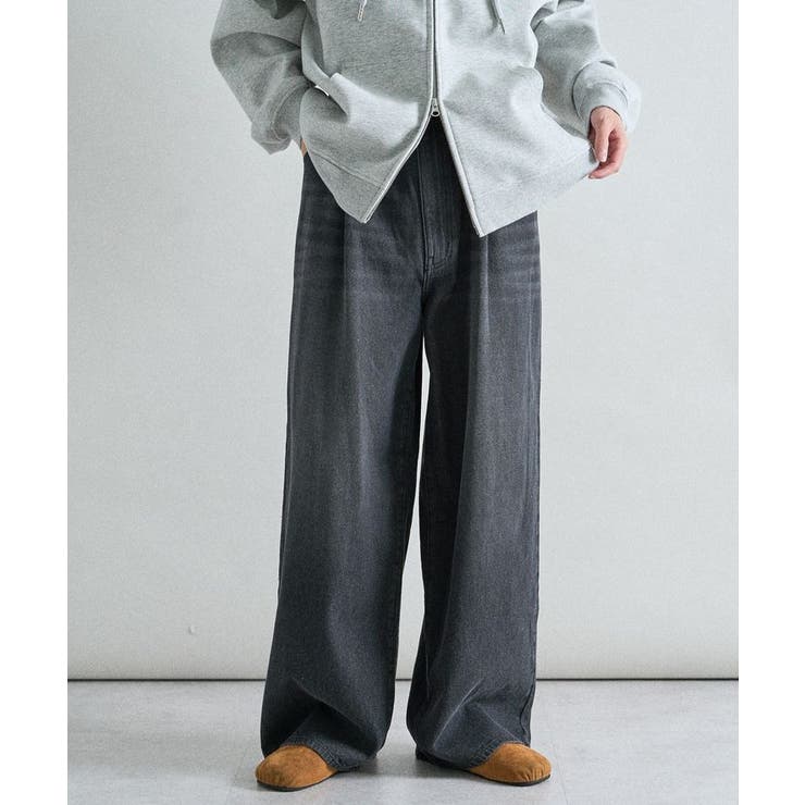 ブラック | ワイドストレートデニムパンツ | CRAFT STANDARD BOUTIQUE