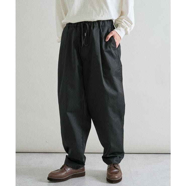 ブラック | イージーワイドテーパードパンツ | CRAFT STANDARD BOUTIQUE