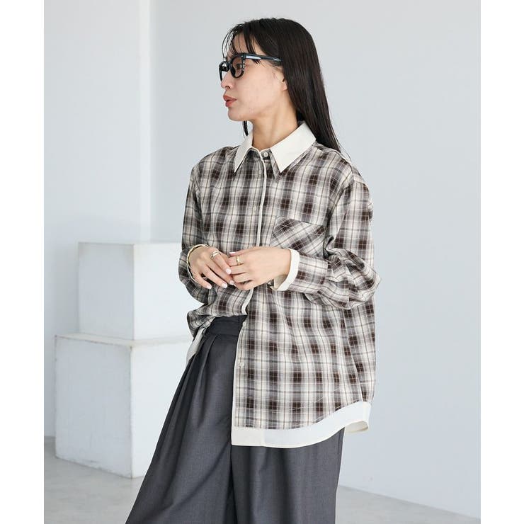 レイヤードライクチェックシャツ | CRAFT STANDARD BOUTIQUE | 詳細画像3 