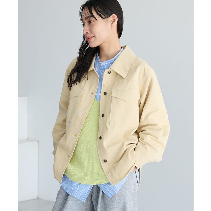 ライトベージュ | ワークシャツブルゾン | CRAFT STANDARD BOUTIQUE