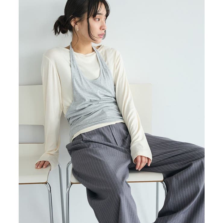 アイボリー | 2点セット/ホルターネック+ロンTee | CRAFT STANDARD BOUTIQUE
