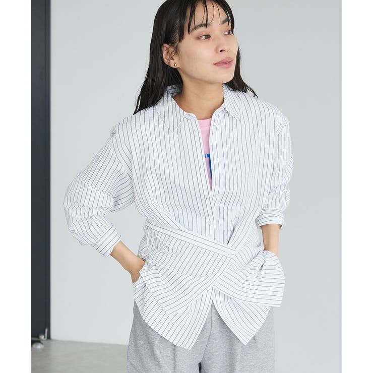 ストライプホワイト | 2点セット / レイヤードデザインシャツ | CRAFT STANDARD BOUTIQUE