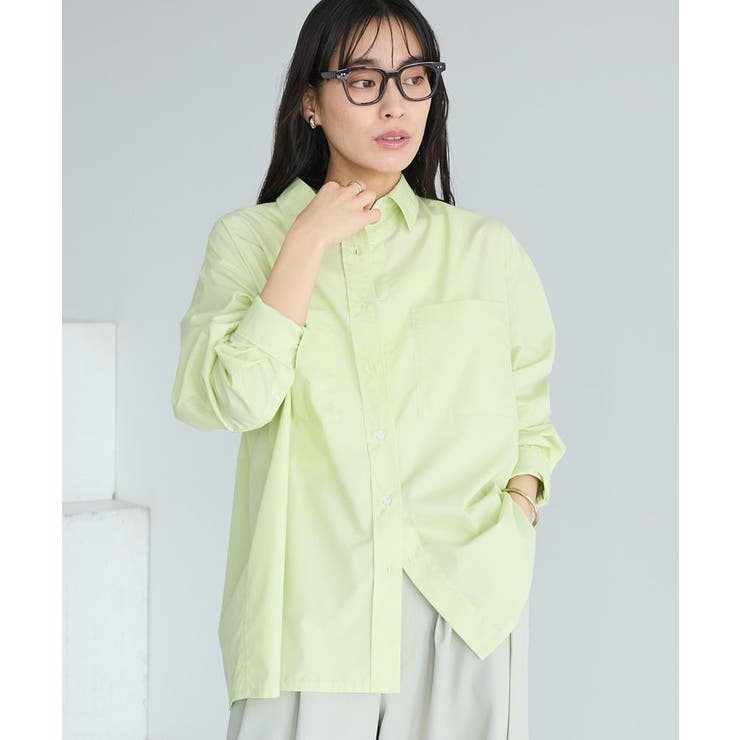 ライムグリーン | イージーケア/オーバーサイズシャツ | CRAFT STANDARD BOUTIQUE