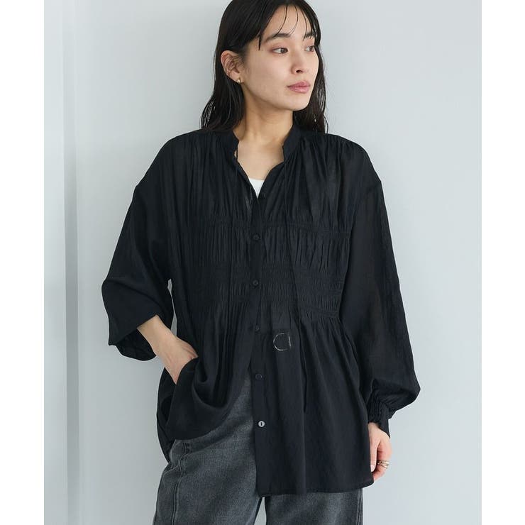 ブラック | ヴィンテージボイルロングスリーブブラウス | CRAFT STANDARD BOUTIQUE