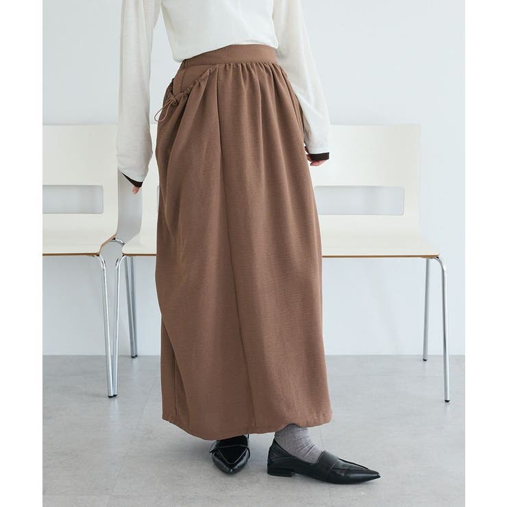 ブラウン | ドレープポケットデザインスカート | CRAFT STANDARD BOUTIQUE