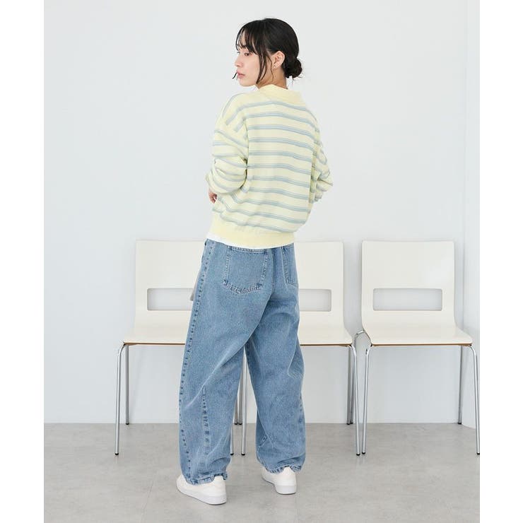 シアーボーダーポロ衿ニットプルオーバー | CRAFT STANDARD BOUTIQUE | 詳細画像11 