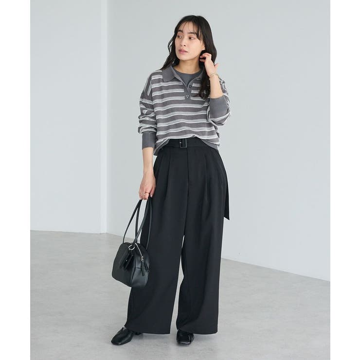 シアーボーダーポロ衿ニットプルオーバー | CRAFT STANDARD BOUTIQUE | 詳細画像16 