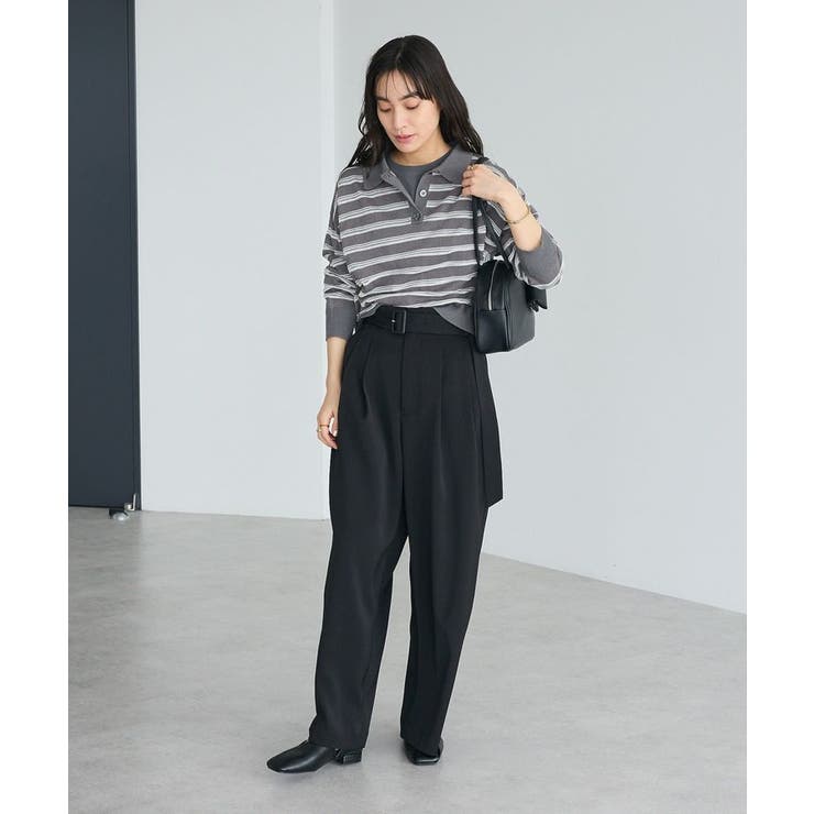 シアーボーダーポロ衿ニットプルオーバー | CRAFT STANDARD BOUTIQUE | 詳細画像17 