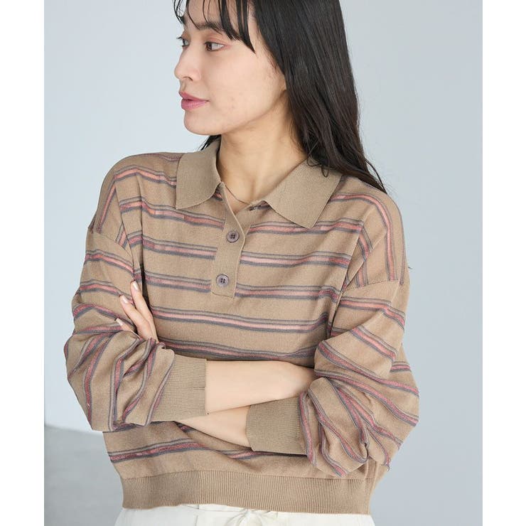 シアーボーダーポロ衿ニットプルオーバー | CRAFT STANDARD BOUTIQUE | 詳細画像19 
