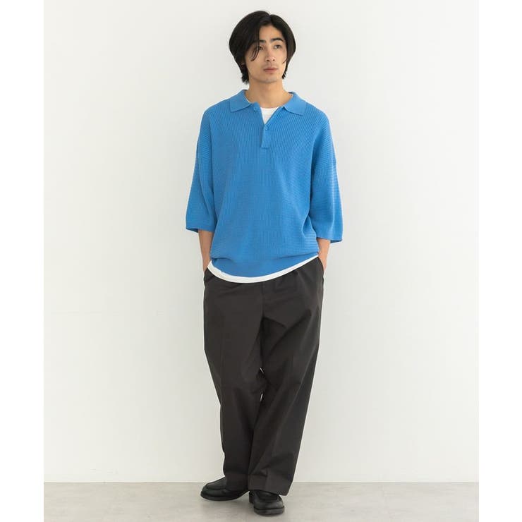 透かし編み半袖ニットポロシャツ | CRAFT STANDARD BOUTIQUE | 詳細画像11 