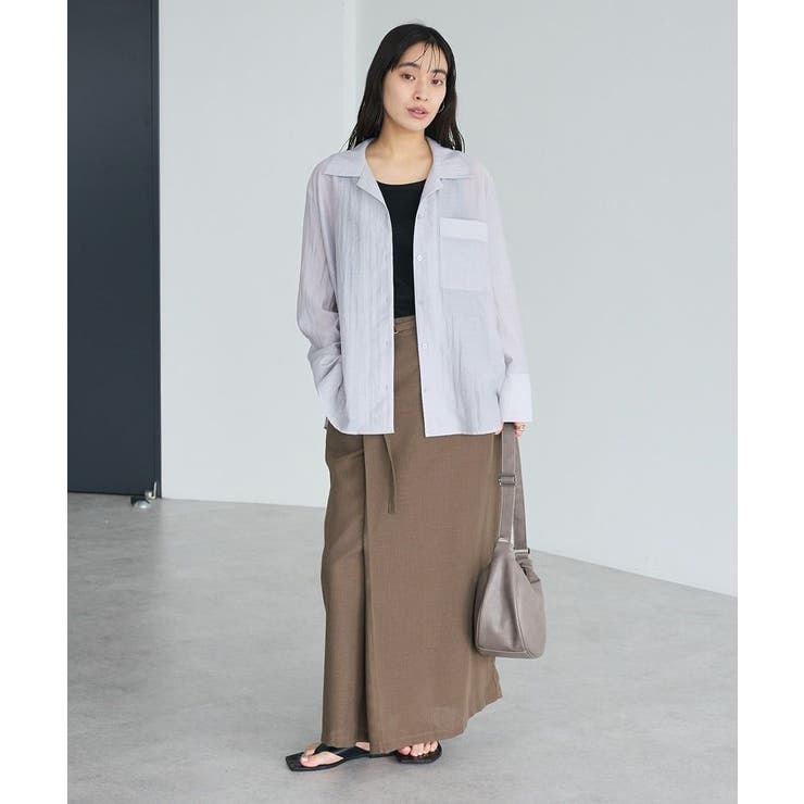 シアーオープンカラーシャツ | CRAFT STANDARD BOUTIQUE | 詳細画像7 