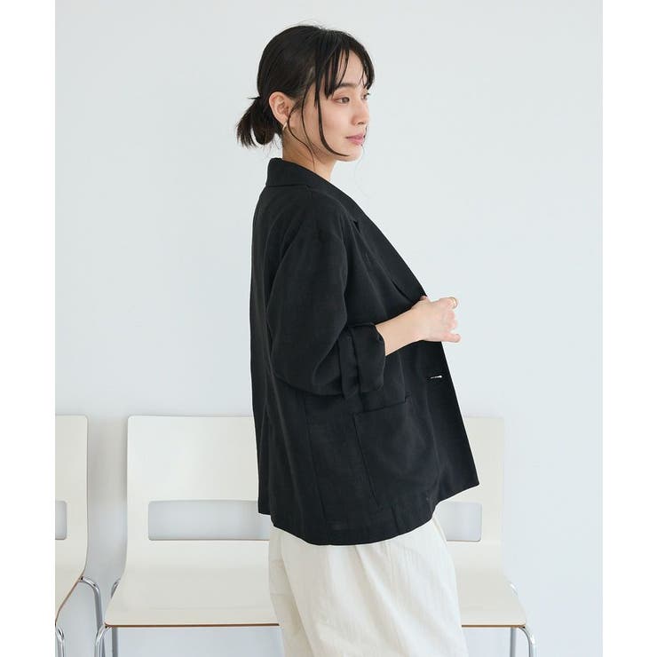 ウォッシャブル リネンライクオーバーサイズジャケット | CRAFT STANDARD BOUTIQUE | 詳細画像21 