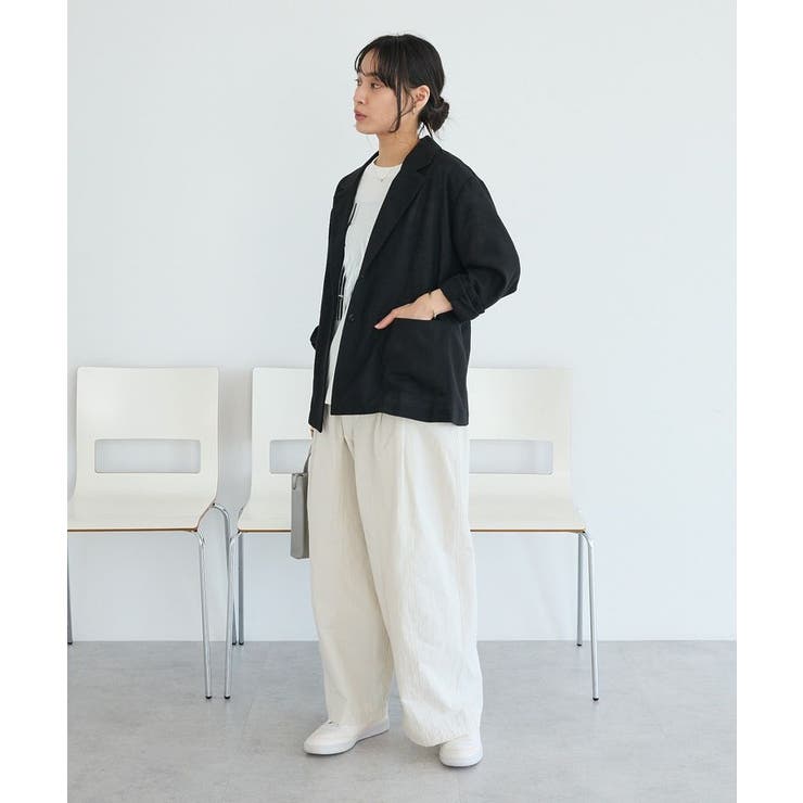 ウォッシャブル リネンライクオーバーサイズジャケット | CRAFT STANDARD BOUTIQUE | 詳細画像23 