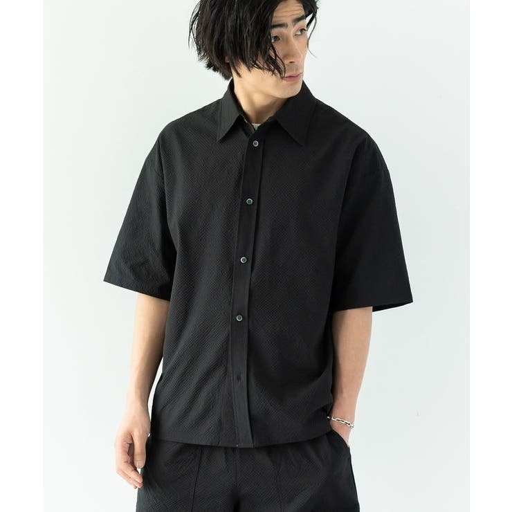 ブラック | シアサッカーチェックシャツ | CRAFT STANDARD BOUTIQUE