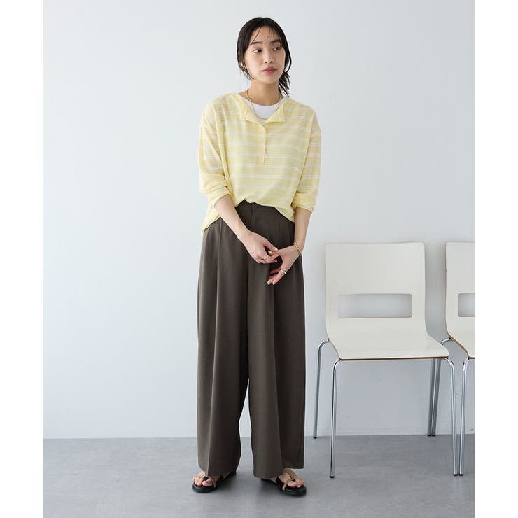 シアーボーダーヘンリーネックロンT | CRAFT STANDARD BOUTIQUE | 詳細画像5 