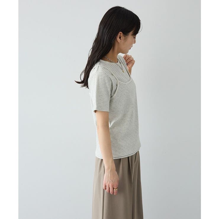 2点セット/ボーダーキャミ+Tシャツ | CRAFT STANDARD BOUTIQUE | 詳細画像6 