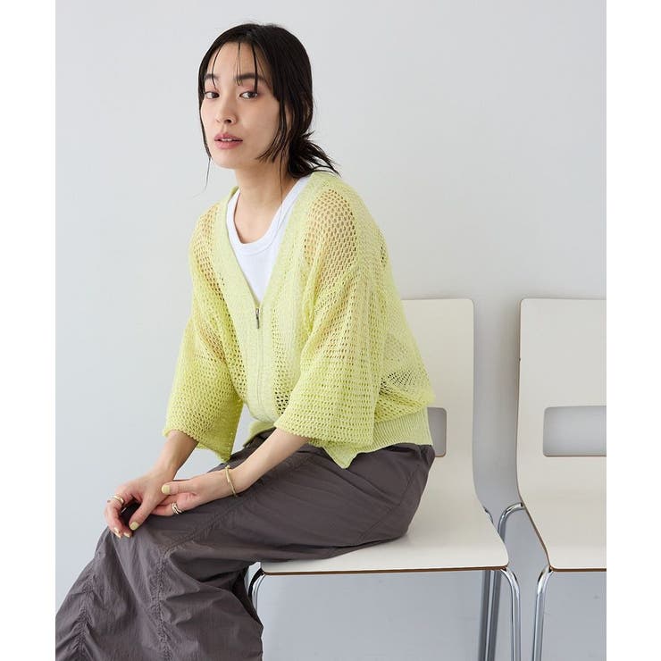 洗える / Vネックメッシュカーディガン | CRAFT STANDARD BOUTIQUE | 詳細画像22 