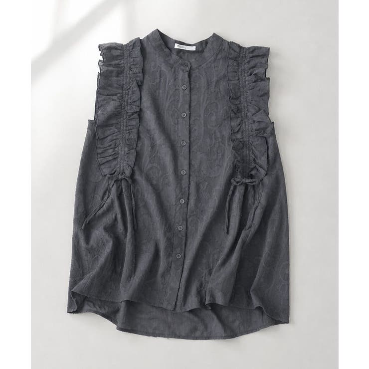 グレー | インド製 カットジャカードブラウス | CRAFT STANDARD BOUTIQUE