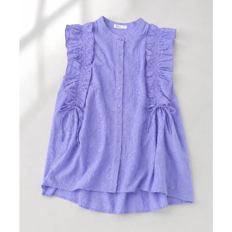 パープル | インド製 カットジャカードブラウス | CRAFT STANDARD BOUTIQUE