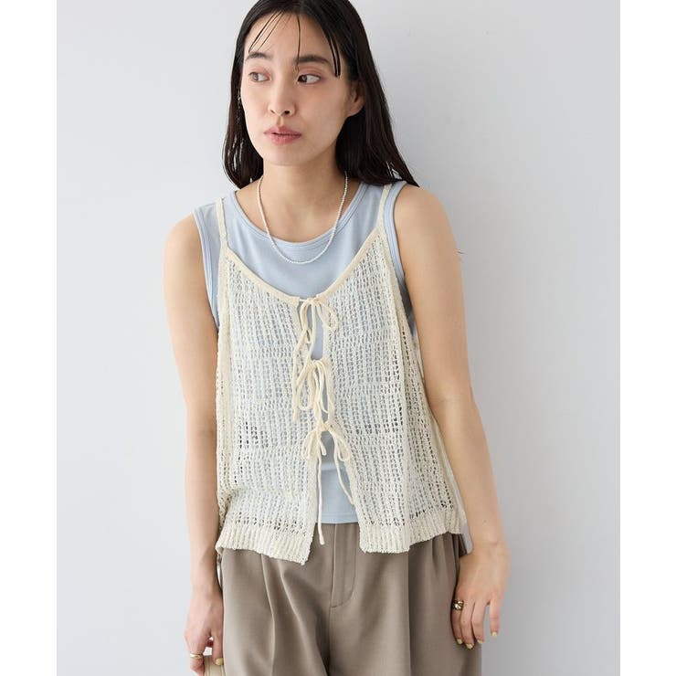 洗える ノットヤーン透かしビスチェ【手洗いOK】 | CRAFT STANDARD BOUTIQUE | 詳細画像1 