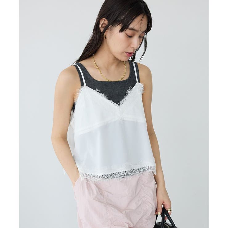 オフホワイト | レイヤーレースキャミ | CRAFT STANDARD BOUTIQUE