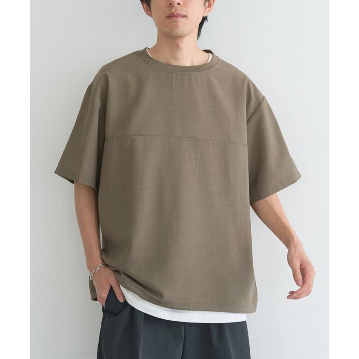 グレーベージュ | 接触冷感/吸水速乾/UVカット Fluxaire 半袖シャツプルオーバー | CRAFT STANDARD BOUTIQUE