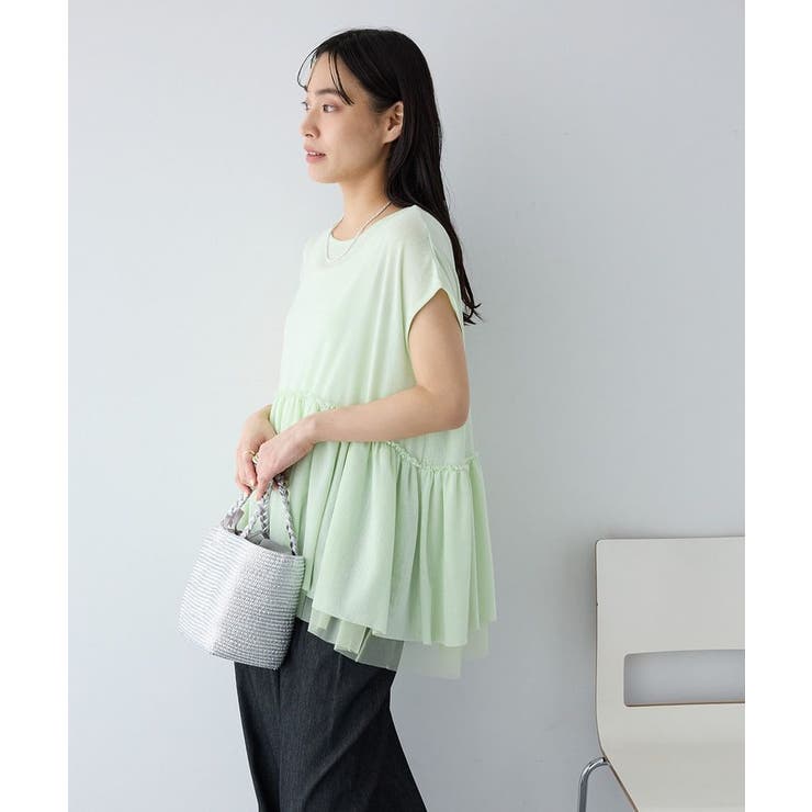 裾チュールペプラムデザインカットソー | CRAFT STANDARD BOUTIQUE | 詳細画像8 