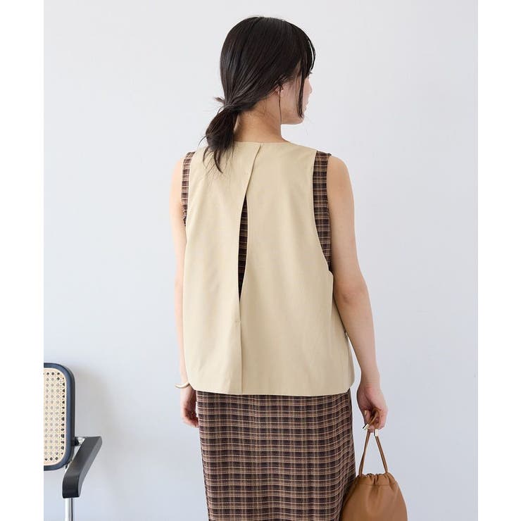 バックスリットショートベスト | CRAFT STANDARD BOUTIQUE | 詳細画像4 