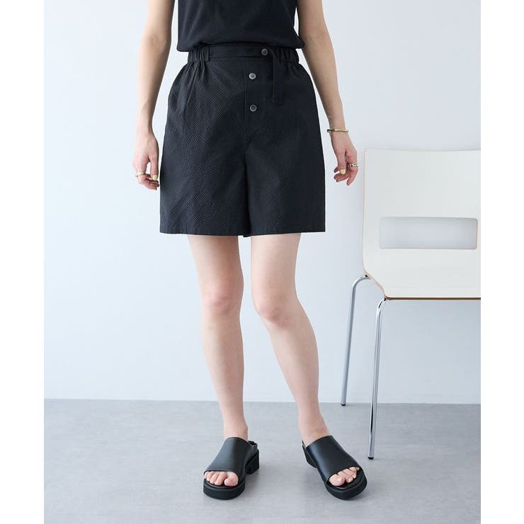 ブラック | 吸水速乾/UVカット シアサッカーショートパンツ | CRAFT STANDARD BOUTIQUE