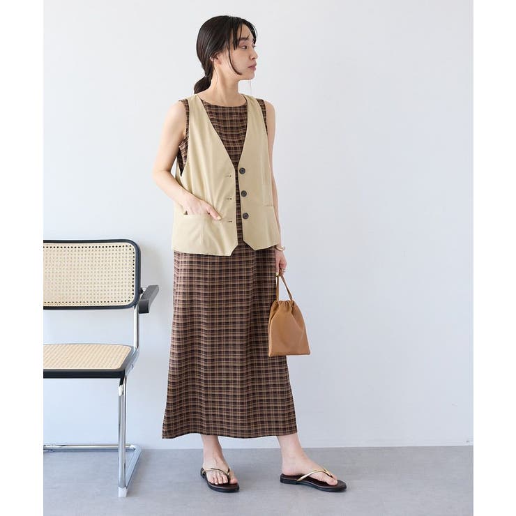 【2点SET】チェックレイヤードワンピース | CRAFT STANDARD BOUTIQUE | 詳細画像8 