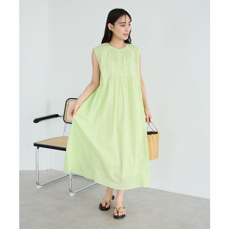 インド製 コットンドビーコンビワンピース | CRAFT STANDARD BOUTIQUE | 詳細画像3 