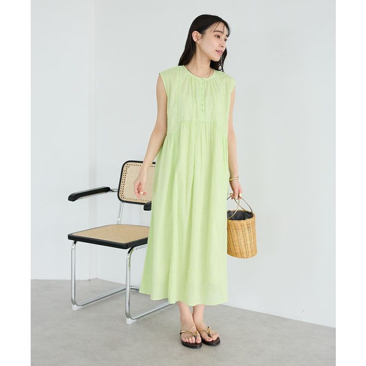 イエロー | インド製 コットンドビーコンビワンピース | CRAFT STANDARD BOUTIQUE