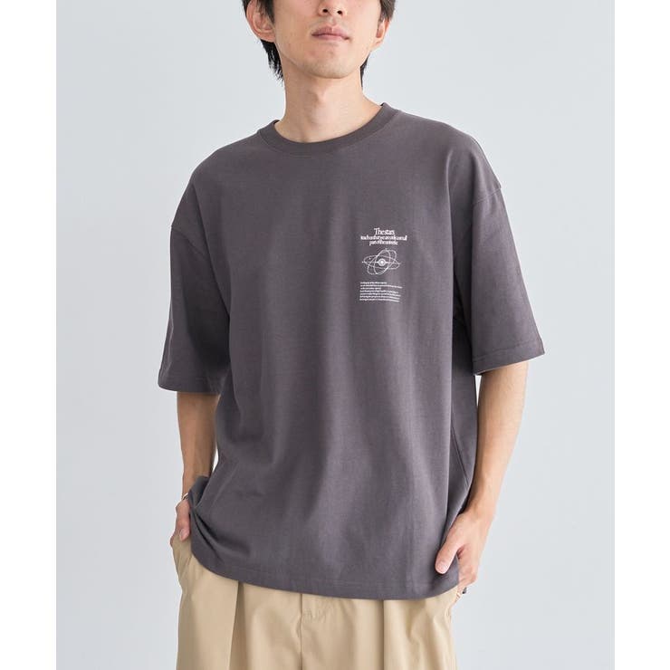 チャコールグレー | スペースアートグラフィックTシャツ | CRAFT STANDARD BOUTIQUE