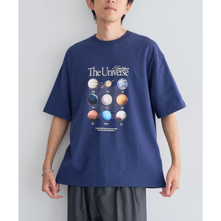 ネイビー | スペースアートグラフィックTシャツ | CRAFT STANDARD BOUTIQUE