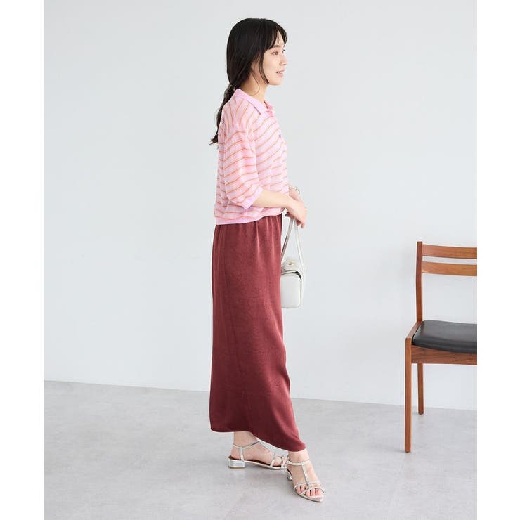 シアーボーダーショート丈ポロニット | CRAFT STANDARD BOUTIQUE | 詳細画像23 
