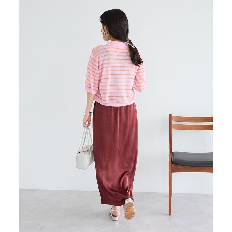 シアーボーダーショート丈ポロニット | CRAFT STANDARD BOUTIQUE | 詳細画像25 