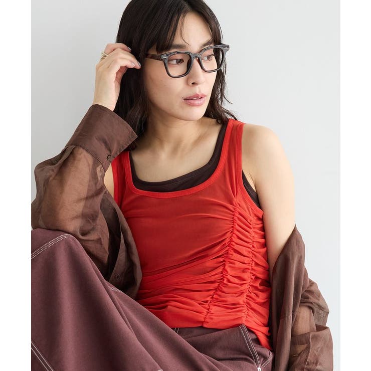 レッド | 2点セット シアーシャーリングレイヤードタンク | CRAFT STANDARD BOUTIQUE