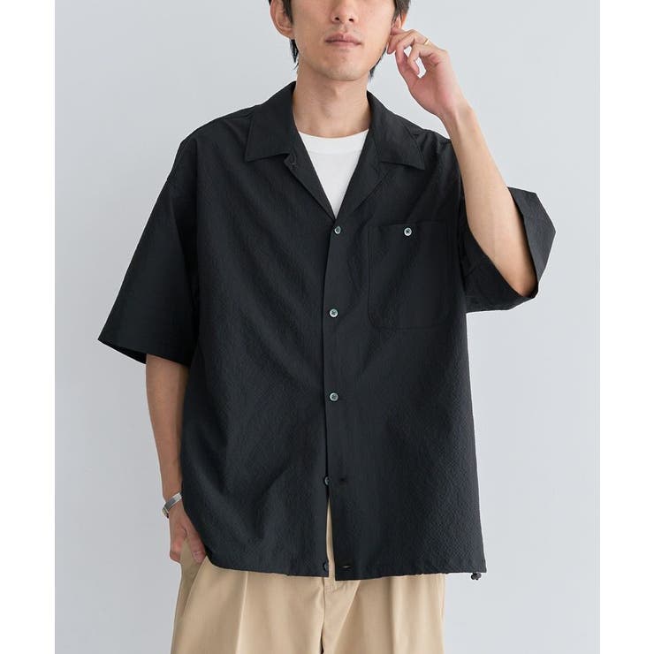 裾スピンドルオープンカラーシアサッカーシャツ | CRAFT STANDARD BOUTIQUE | 詳細画像7 
