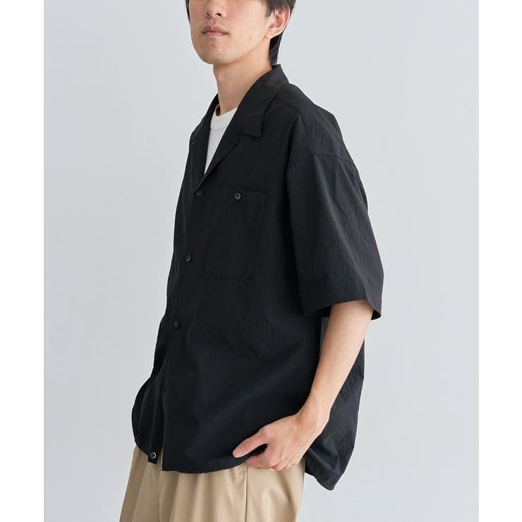 裾スピンドルオープンカラーシアサッカーシャツ | CRAFT STANDARD BOUTIQUE | 詳細画像8 