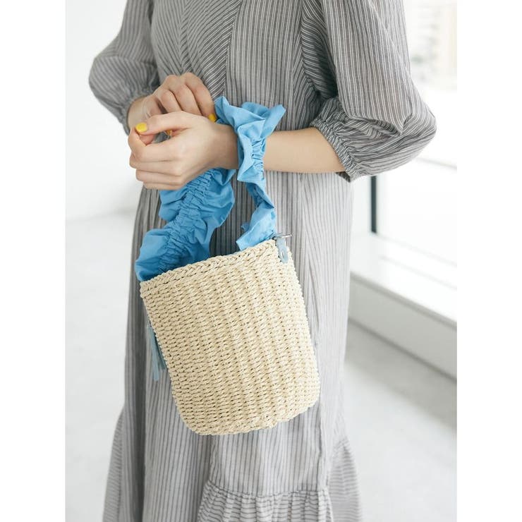 maison vert フリルハンドルかごバッグ[品番：EHEW0043760