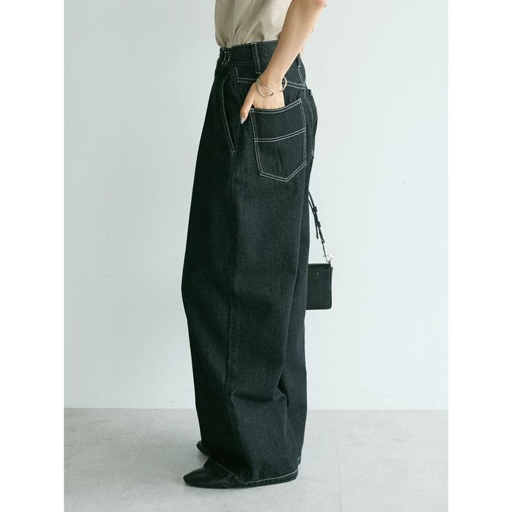 【ユニセックス】デニムハイウエストワイドパンツ[品番：EHEW0045062]｜CRAFT STANDARD BOUTIQUE（クラフト スタンダード  ブティック）のレディースファッション通販｜SHOPLIST（ショップリスト）