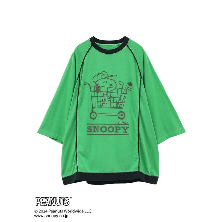 ユニセックス】PEANUTS/スヌーピー 切り替えTシャツ[品番：EHEW0045079