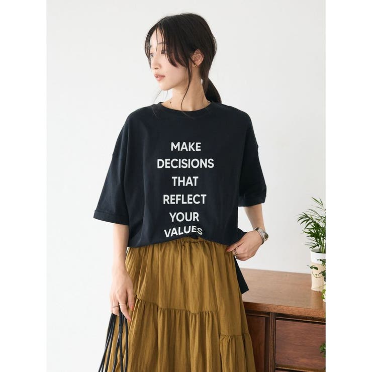 シルケット天竺ビッグシルエットロゴプリントTee | CRAFT STANDARD BOUTIQUE | 詳細画像1 
