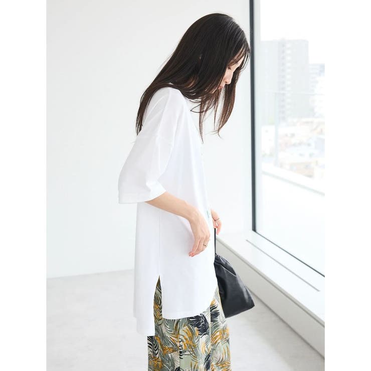 シルケット天竺ビッグシルエットロゴプリントTee | CRAFT STANDARD BOUTIQUE | 詳細画像3 