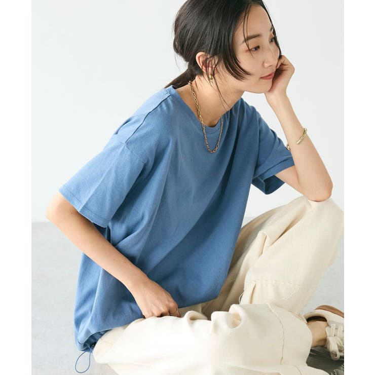 エンフォルド　プルオーバー ENFOLD(エンフォルド)｜U SLIT BOX PULLOVER プルオーバー/ブラック の