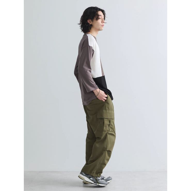 ブロッキング配色ニット7分袖TEE | CRAFT STANDARD BOUTIQUE | 詳細画像6 