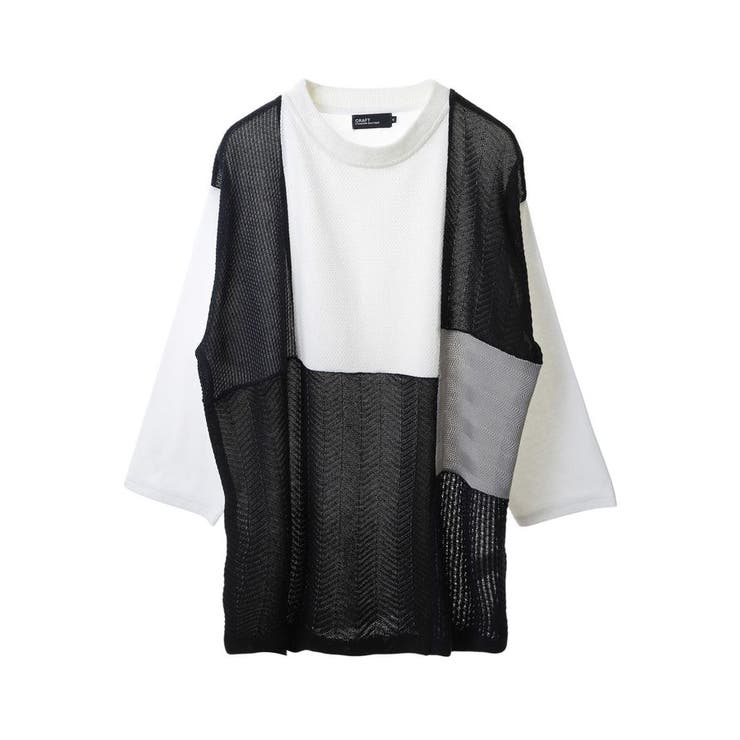 ブロッキング配色ニット7分袖TEE | CRAFT STANDARD BOUTIQUE | 詳細画像27 
