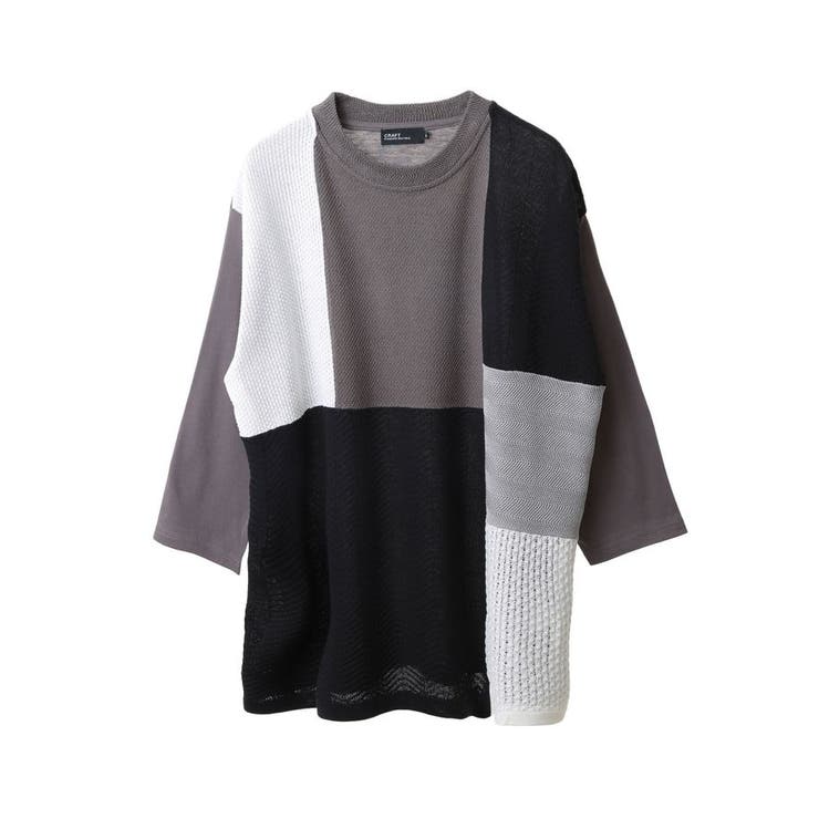 ブロッキング配色ニット7分袖TEE | CRAFT STANDARD BOUTIQUE | 詳細画像28 
